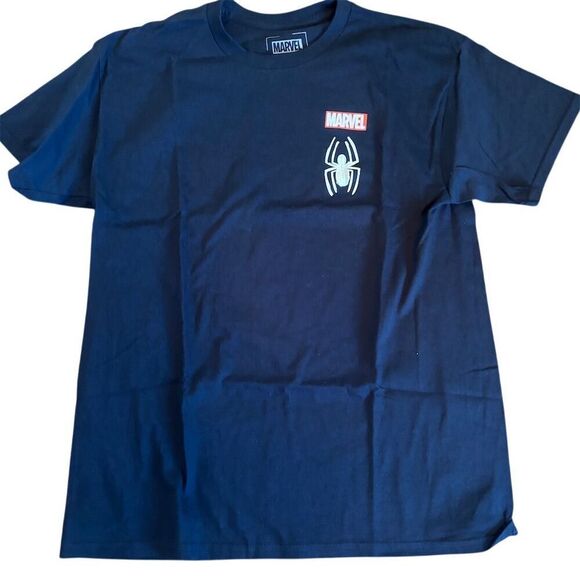 Marvel Spider-Man Men's T-Shirt Black Graphic Print Short Sleeve L - Picture 2 of 7